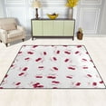 thumbnail image 3 of Non-Slip Area Rug 80x58in Indoor Washable Floor Mats Carpet Printed for Living Room, Bedroom, Home Decor Watercolor Cherries Pattern, 3 of 7