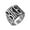 Silver, variant on Men's Stainless Steel Vintage Hip Hop Punk Style Heavy Gothic Cool BIKER Letters Motorcycle Ring Personality Non-Mainstream Silver Size 12