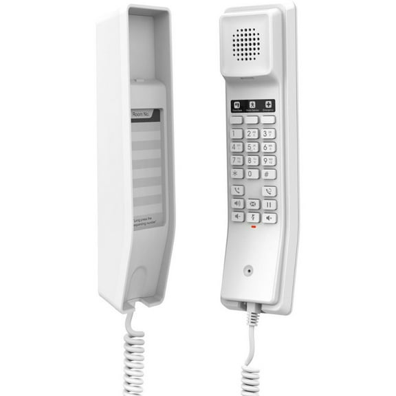 Grandstream GHP610 Compact VOIP Hotel Phone in White