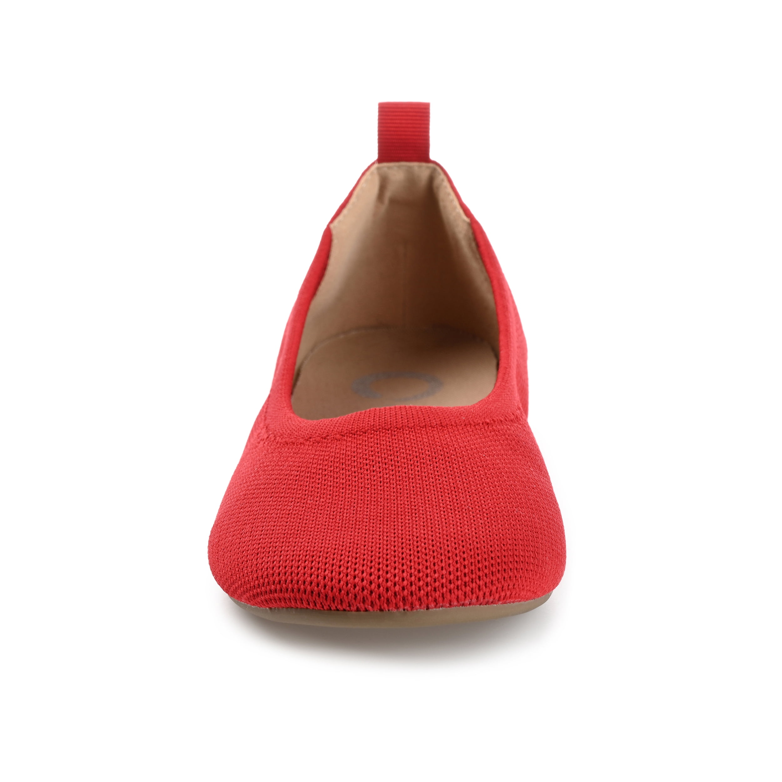 Journee Womens Jersie Knit Foldable Round Toe Slip On Dress Flats, Widths Available