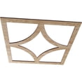 thumbnail image 2 of 18"OD x 11 1/2"ID x 3/8"T Statesman Wood Fretwork Pierced Ceiling Medallion, Red Oak, 2 of 3