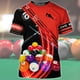 thumbnail image 3 of Camiseta de fitness con estampado 3D de billar y snooker para hombre, ropa de gimnasio, ropa de calle de moda, divertida camiseta unisex de manga corta, 3 of 5
