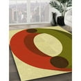thumbnail image 2 of Ahgly Company Indoor Rectangle Patterned Metallic Gold Area Rugs, 7' x 9', 2 of 6