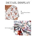 thumbnail image 3 of Womens Blouses Summer Short Sleeve Tops Dressy V-Neck Casual Loose Fit Floral T Shirts M YH002, 3 of 4