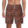 thumbnail image 2 of Picia 70s Groovy Hippie Retro pattern Mens Swim Trunks with Compression Liner Stretch Beach Shorts Quick Dry with Zipper Pockets No-Chafing Board Shorts-Small, 2 of 9