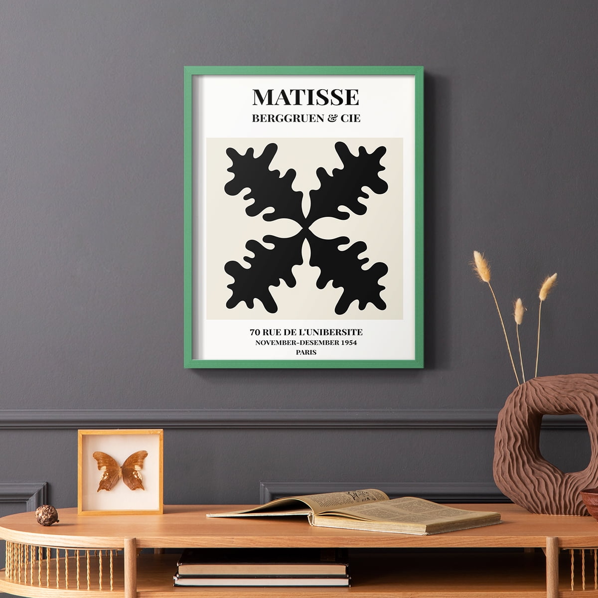 Matisse CXLVI Framed Print in Green Solid Wood 8 x 10 Framed Print