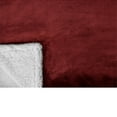 thumbnail image 4 of PAVILIA Plush Sherpa Fleece Throw Blanket Burgundy Red | Soft, Warm, Fuzzy Wine Maroon Throw for Couch Sofa | Solid Reversible Cozy Microfiber Fluffy Blanket, 50x60, 4 of 7