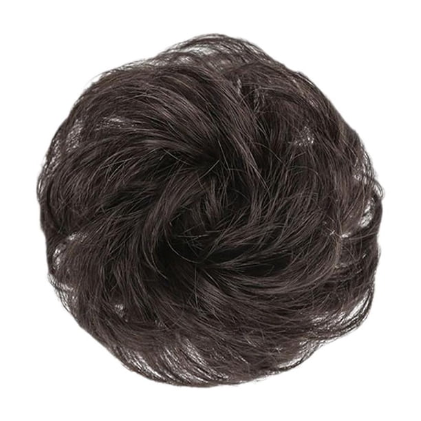 Cabeza de Maruki, adorno para el cabello, peluca, tocado esponjoso natural