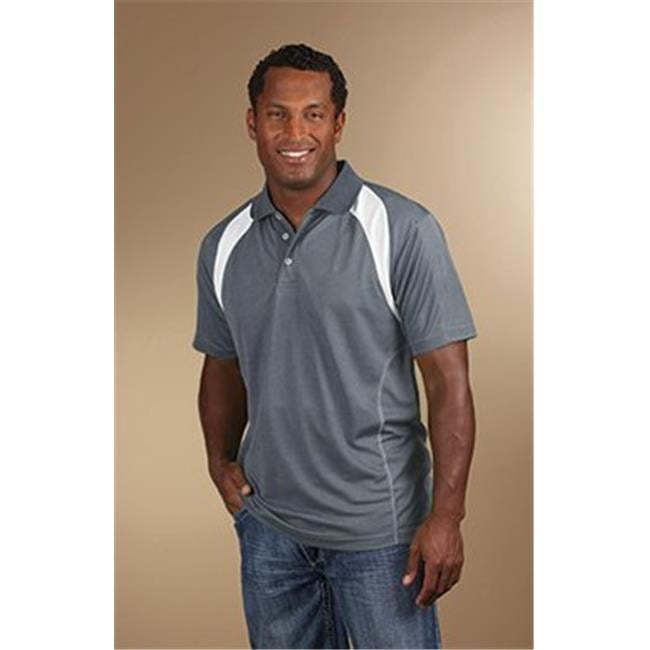 Reebok B690365277 4.3 Playdry Athletic Polo T-Shirt&#44; Red White 2XL - Walmart.com