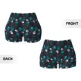 thumbnail image 6 of Yiaed Animal Footprints Print Women's Athletic Shorts Running Shorts Sporty Short High Waisted Elastic Workout Shorts for Yoga Gym Running & Sports -XX-Large, 6 of 8