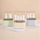 thumbnail image 2 of Mini Shampoo Dispenser Portable Travel Bottle Set Leak Proof Pump Bottles Containers Travel Size Containers Airplane Accessories Kits for Toiletries Shampoo Conditioner Lotion Liquid (Gray,4 in 1), 2 of 8