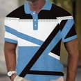 thumbnail image 2 of Camisas de Manga Larga para Hombres Impresos Girar Hacia Abajo Botones de Cuello Lateral Dividido, Casual Camiseta Blusa para Hombres, 2 of 4