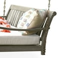 thumbnail image 3 of Alston Solid Wood Outdoor Swing Daybed with Seat Cushion, Weathered Gray, 3 of 3