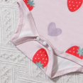 thumbnail image 6 of MEZZALL Strawberry Print Long Sleeve Bodysuit Baby Girl Romper Soft One-Piece O-Neck Infant Birthday Back To School Onesie, 6 of 8