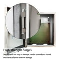 thumbnail image 2 of Stainless steel power distribution box, metal junction box project box, hinged distribution box, cable box for outdoor use with safety locks and mounting plates, 2 of 6