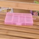 thumbnail image 1 of Organizador de cajas de plástico para almacenamiento | Porta-uñas para el arte de uñas para joyería en pastillas 6 cuadrículas | Pequeño recipiente compacto portátil para vitaminas, cuentas, 1 of 5