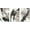 K31801, variant on Black and White Canvas Art Wall Decor for Bedroom Framed Abstract 3 piece Gold Gray Print Painting Modern Artwork 12x16in x3