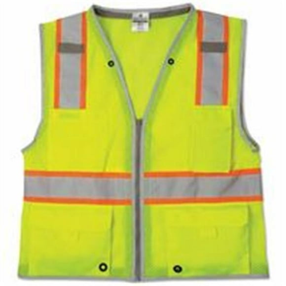 Ml Kishigo 291-1510-XL Brilliant Series Heavy Duty Class 2 Vest, X-Large, Lime