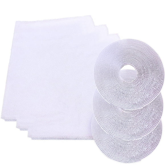 Flying Insect Trap Fruit Fly Traps For Indoors Indoor Insect Fly Screen Curtain Mesh Mosquito Netting Door Window 1.5*1.3 M 3*PC