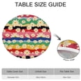 thumbnail image 6 of Pioneer Flower Floral Print Pattern Round Fitted Tablecloth with Elastic Edge,Dining Table Cover Waterproof,Outdoor Round Tablecloth for Camping,Dining,Indoor and Outdoor, 6 of 7