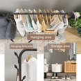 thumbnail image 6 of Heavy-Duty Clothing Storage Rack with Bottom Shelf - Non-Slip, Corrosion Resistant Laundry Drying Stand for Shoes, Clothes, Wide Application for Home, Closet Organizer, 6 of 8
