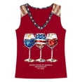 thumbnail image 5 of Summer Tank Tops for Women Printed Sleeveless Casual Summer Loose Fit Tank Top USA 250Th Anniversary Shirt Red L, 5 of 5