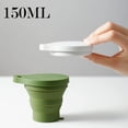 thumbnail image 5 of 150ml Vasos de viaje plegables de silicona, paquete de 4, tazas de camping con tapas y ganchos a presión, tazas portátiles y reutilizables para camping, senderismo, 5 of 5