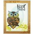 thumbnail image 2 of Woodware Craft Collection Woodware Clear Singles - Christmas Owl, 2 of 2
