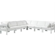 Meridian Furniture Nizuc White Outdoor Patio Modular Sectional