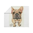 thumbnail image 3 of CafePress - Red Fawn Frenchie Throw Blanket - Soft Fleece Throw Blanket, 50"x60" for All Ages, 3 of 4