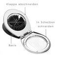 thumbnail image 3 of Trjgtas Egg Slicer for Hard Boiled Eggs, Egg Heavy Duty Cutter Duty Slicer Garnish Slicer, 3 Slicing Styles, 3 of 7