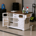 thumbnail image 3 of Homy Casa Rolling Garage Storage Cabinet with Drop Leaf, Charging Station for Office Gym, School, 3 of 8