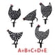 thumbnail image 2 of Estacas de jardín forma de pollo Yuarrent Acrílico Impermeable 5 Piezas, 2 of 6