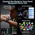 thumbnail image 3 of smart watch for Women, Compatible with Android and iPhone Devices, Featuring Fitness Tracker, 1.85-inch Smartwatch Gift, Answer/Make Calls/120 Sports Modes, IP68 Water-Resistant Fitness Watch (Black), 3 of 8