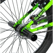 Kent 20 Chaos BMX Bicycle, Fits Riders 42 - 5, Green, Child, Unisex