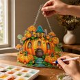 thumbnail image 6 of Dmlowu Pearl Art Kits for Adults, 8in Thanksgiving Hanging DIY Diamond Art Kits, Handmade Fall Decorations for Home Wall Window Door, 6 of 7