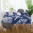 thumbnail image 6 of Ryvnso Sea Shells Seastars Rectangle Table Cloth Tablecover Dinning Tablecloth 60"x60", 6 of 8