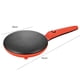 thumbnail image 3 of Crepera Eléctrica Máquina eléctrica para hacer crepes, con mango cómodo, para desayuno, pizza (Rojo UE) Wdftyju Libre de BPA, 3 of 3