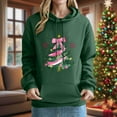 thumbnail image 2 of roadlitg Christmas Hooded Sweatshirt for Women Long Sleeve Cute Printed Pullover Sweatshirts Fall Winter Warm Tops, 2 of 4