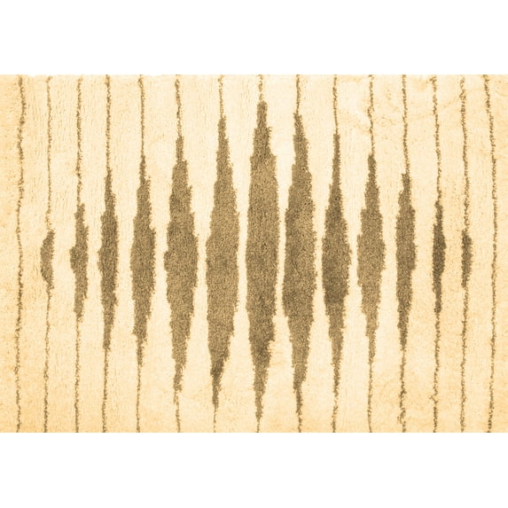 Ahgly Company Indoor Rectangle Solid Brown Modern Area Rugs, 8' x 10'