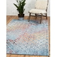 thumbnail image 3 of Unique Loom Rainbow Collection Area Rug - Spectral (10' x 13' 1" Rectangle Blue/Gold), 3 of 10