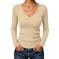 thumbnail image 4 of Diufon Long Sleeve Thermal Shirts for Women Fall Fashion Lightweight Casual Pullover Tops Knitted Tunic Sweaters, 4 of 9