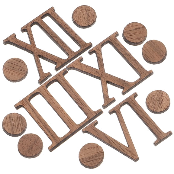 UPOUART Wooden Roman Numerals Clock Kit - Easy Assemble Wall Clock Set for Home, Office, and Living Room Decor