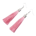 thumbnail image 2 of AYYUFE 1 Pair Bohemian Hook Earrings Artistic Cotton Thread Fringe Design Dangle Earrings Ear Accessories, 2 of 8