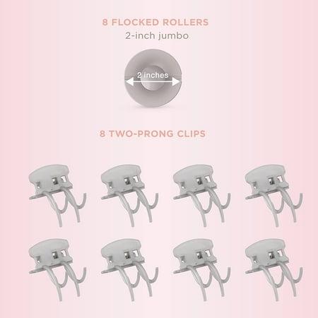 Conair - Jumbo Ionic Setter with 8 Ceramic Rollers - Champagne