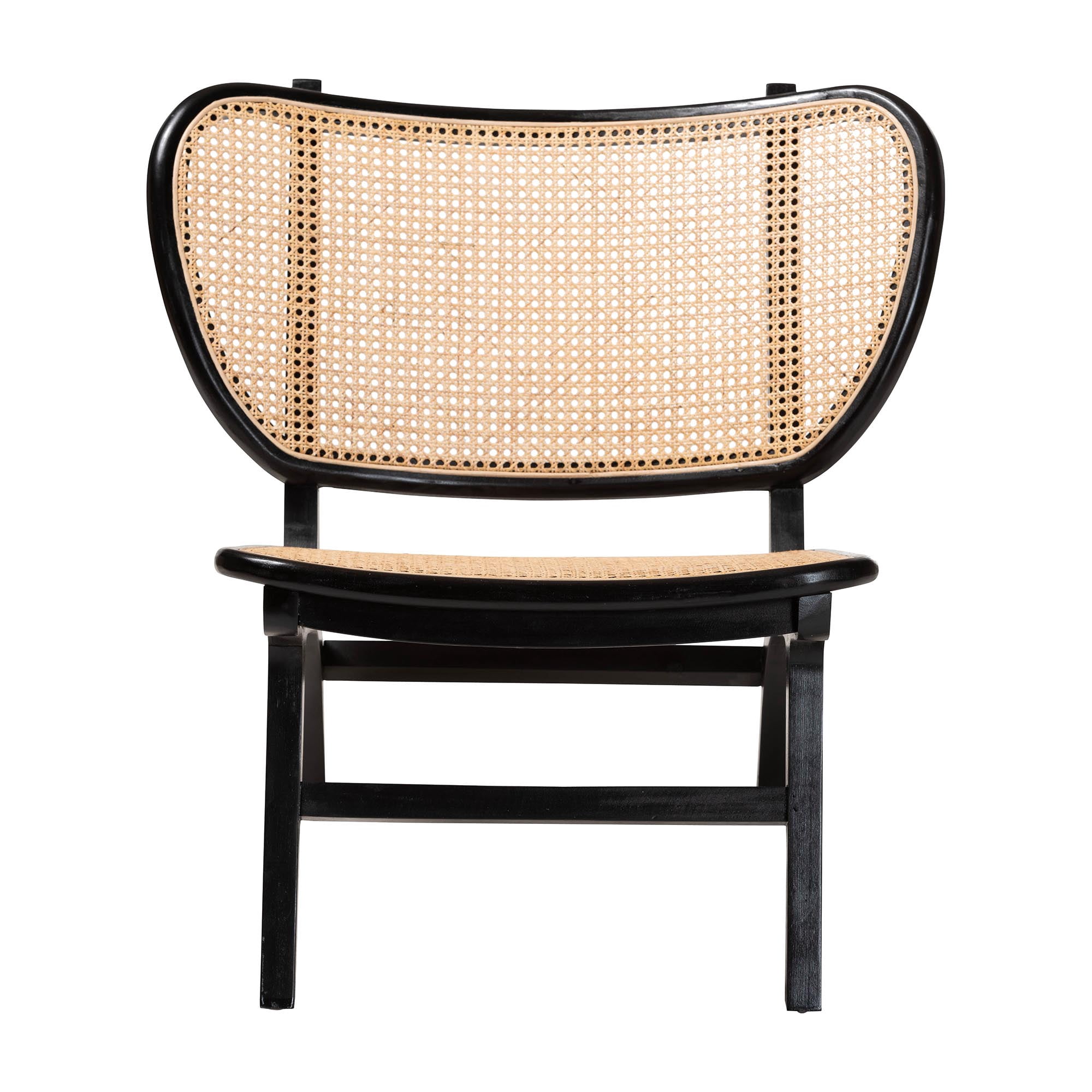 bali & pari Brisbane Boho Accent Chair, Black