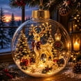 thumbnail image 2 of Twfbrm Clear Christmas Ball Ornament, 4 x 4 Inch Clear Plastic Hanging Christmas Bauble, Waterproof Ornaments Round Balls Christmas Tree Decoration for Party, Holiday, Birthday Decor, 2 of 7