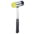 thumbnail image 3 of Unique Bargains 45mm Double-Faced Rubber Hammer with Soft/Hard Replacement Mallet Non-Slip Grip, 3 of 5