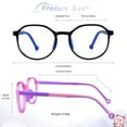 thumbnail image 4 of LAMBBAA Blue Light Blocking Glasses for Kids 2 Pairs Computer Glasses With Rope UV Protection for Boys Girls Age 3-12, 4 of 5