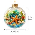thumbnail image 5 of PLPPYFS Christmas Sea Themed Lighted Hanging Ornament Ball, Underwater Sea Animal Printed LED Glowing Bauble Design Holiday Hanging Decoration for Xmas Tree Window Home Party Gift, 5 of 6